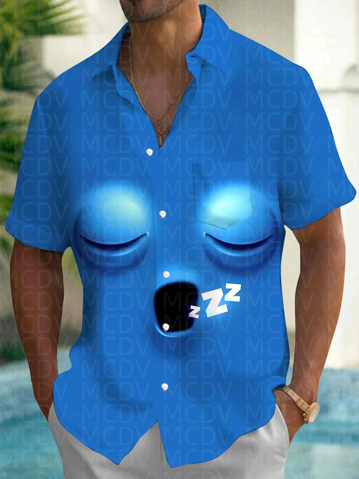 Shirt Camp Collar - Camicia Hawaiana da Uomo con Motivi