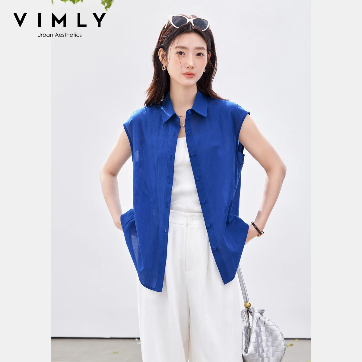 VIMLY Camicetta Minimalista da - Shirt Camp Collar recensione e prezzo